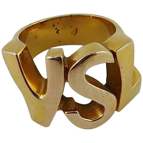 true vintage ysl ring|Yves Saint Laurent Women's rings .